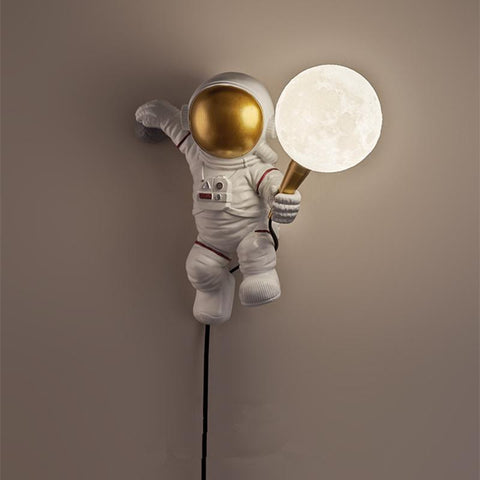 LED personality astronaut moon  wall lamp-TI00442-Veeddydropshipping