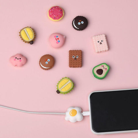 Cute Cartoon Cable Protector Fruit Animal Charging Cable Buddies Cord Protector -CE00071-Veeddydropshipping