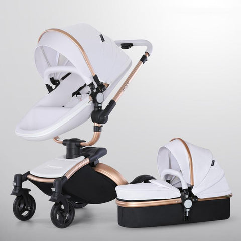 New High Quality baby stoller 3 /2 in 1 Baby Pram High Landscape Fold PU-TB00373-Veeddydropshipping