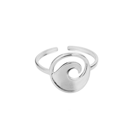 Zircon Cross Wrap Rings For Women Steel Adjustable Finger Ring-JW01404-Veeddydropshipping