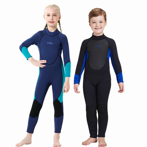 Children Thermal Wetsuit 3mm Neoprene Diving Suit For Boys Girls Surfing Thick -OS00249-Veeddydropshipping