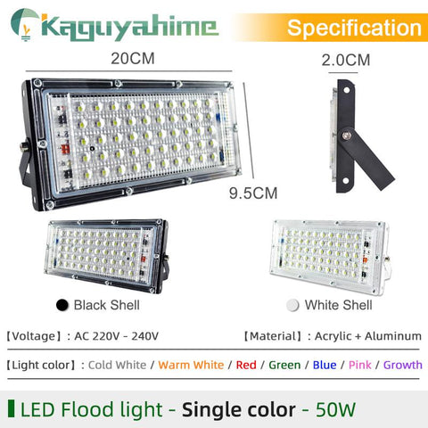 OK-B 2pcs Remote LED FloodLight 50W RGB 100W 220V RReflector-TI00855-Veeddydropshipping