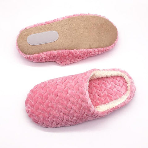 Slipper Anti Slip Autumn Winter Shoes Woman House-BS01219-Veeddydropshipping