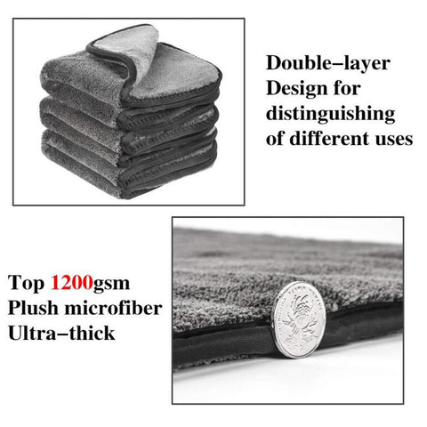 Geruiou 1200GSM Car Wash Drying Towel Accessory Microfiber Cleaning-AM00362-Veeddydropshipping