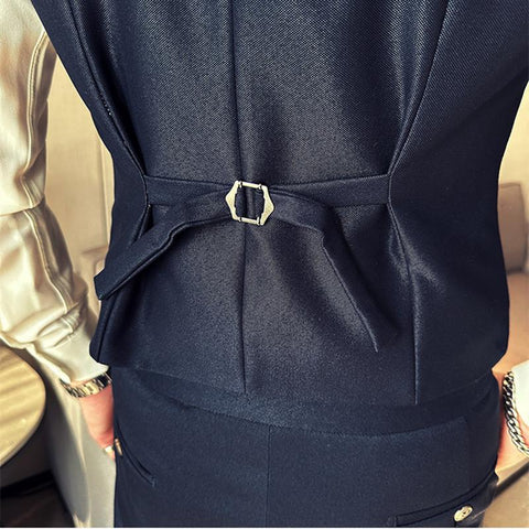 Breasted Leisure Blazer Vest/Male Slim Fit High-MF01308-Veeddydropshipping