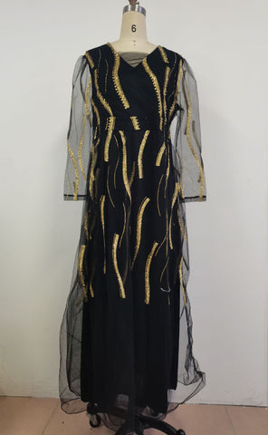 Plus Size Women Dress Sequin Clothing-WF01502-Veeddydropshipping