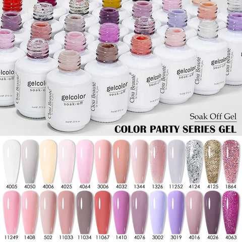 Nail Gel Polish 8ml Nude Series Gel Base Top Coat -BH00984-Veeddydropshipping