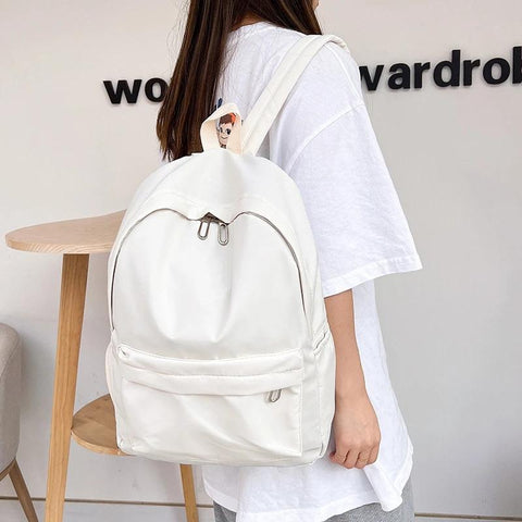Waterproof  Nylon Backpacks Female Schoolbag Travel Bag For-BS00045-Veeddydropshipping