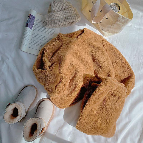 Baby Boy Girls Pajamas Casual Flannel Long Sleeve Sleepwear-TB01080-Veeddydropshipping