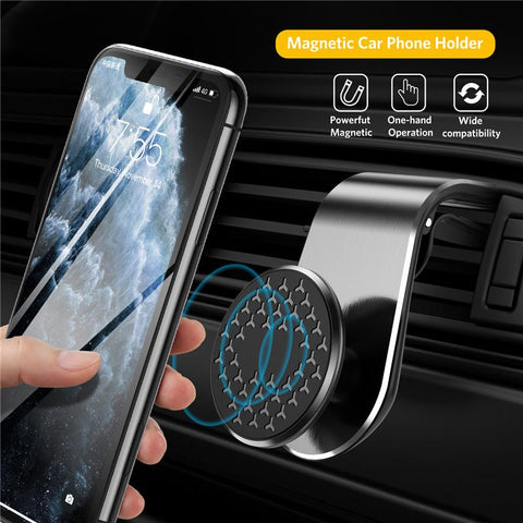 360 Metal Magnetic Car Phone Holder Stand Magnet Mobile phone Stand For iPhone-PA00547-Veeddydropshipping