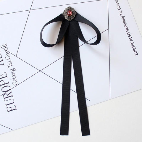 Women Brooch Collar Bow Tie Pins-WF01178-Veeddydropshipping