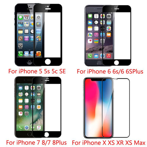 1-4PCS 9D Screen Protector Tempered Glass for IPhone 14 13 12 11 Pro Max Protective-PA00569-Veeddydropshipping