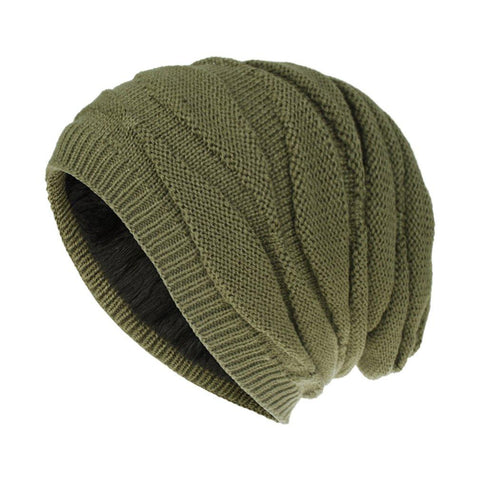 2021 Solid Color Wool Knitted Beanie Hat  Winter Hats Boy Girl Warm Plus -OS01021-Veeddydropshipping