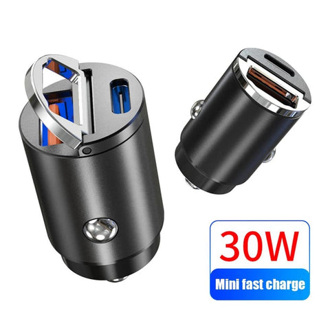 Mini Stealth Car Adapter QC 4.0 3.0 Quick-PA01167-Veeddydropshipping