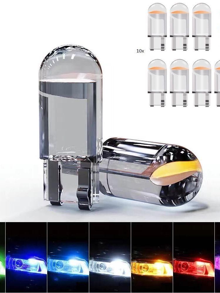 10X New W5W LED Canbus T10 Car Lights COB Glass Interior Parts-AM00034-Veeddydropshipping