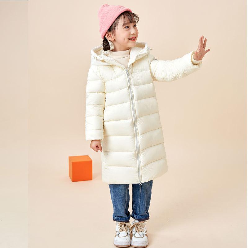 Kids Warm Down Jacket Children Velvet Hooded Outerwear-Veeddydropshipping