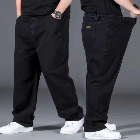 Loose Trousers Male Casual Denim Pants Plus-MF00630-Veeddydropshipping