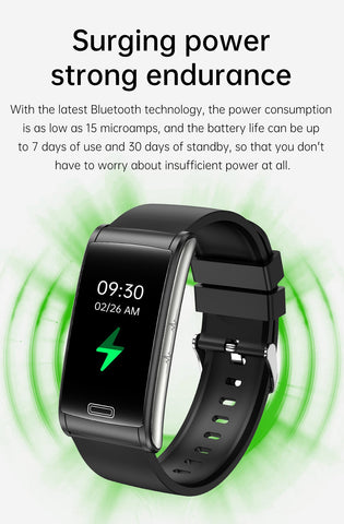 2023 New Blood Glucose Monitor Health Smart Watch Men ECG+PPG Blood -CE00567-Veeddydropshipping