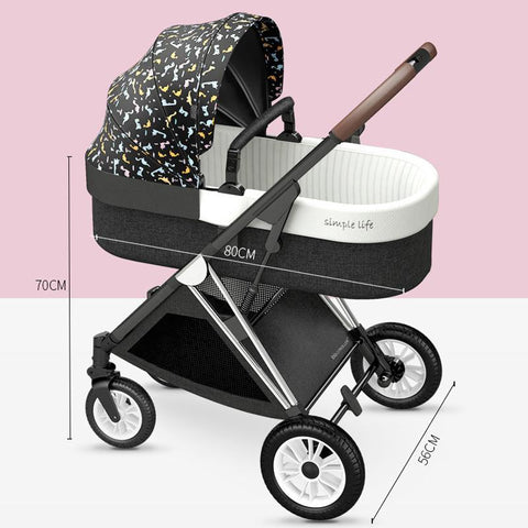 Baby Stroller 3 In1 Baby Cariage Travel Stroller Baby Stroller with Car Seat-TB00361-Veeddydropshipping