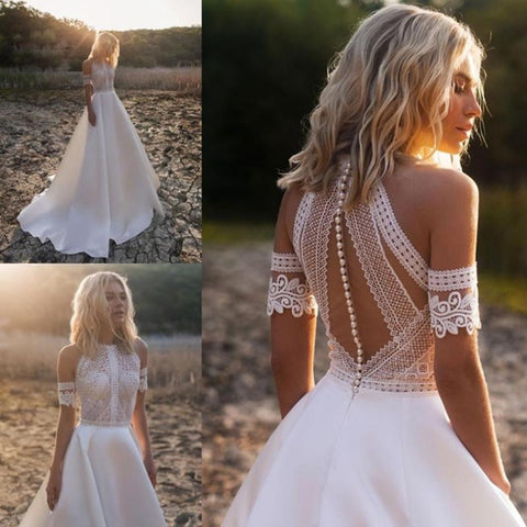 Elegant A-Line Wedding Dresses-WF01560-Veeddydropshipping