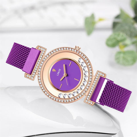 Stainless Steel Wristwatches Rhinestone Woman Quartz Watch-JW00896-Veeddydropshipping