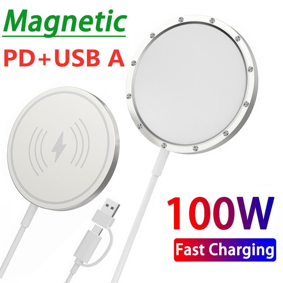 100W Magnetic Wireless Charger Pad Stand For iPhone 14-PA01063-Veeddydropshipping