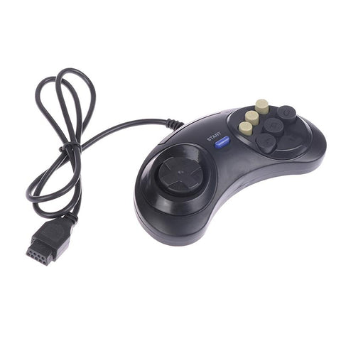 Classic Wired 6 Buttons Joypad Handle Game Controller For SEGA MD2 Mega Drive-CE01366-Veeddydropshipping