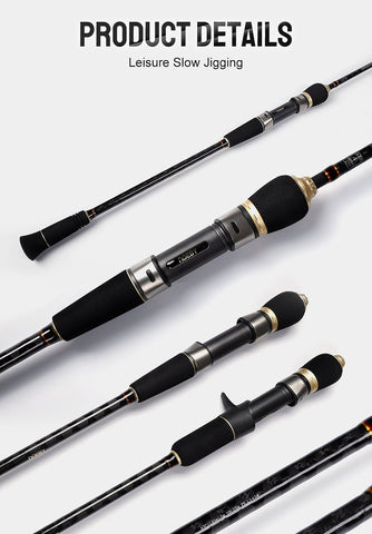 Leisure Slow Jigging Fishing Rod 1.83m 1.96m Spinning Casting M ML Max Drag 17kg -OS00413-Veeddydropshipping