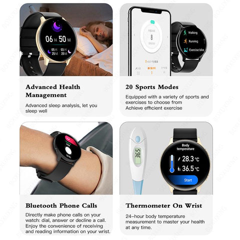 Smart Watch Women Men Display Smartwatch  -JW00818-Veeddydropshipping