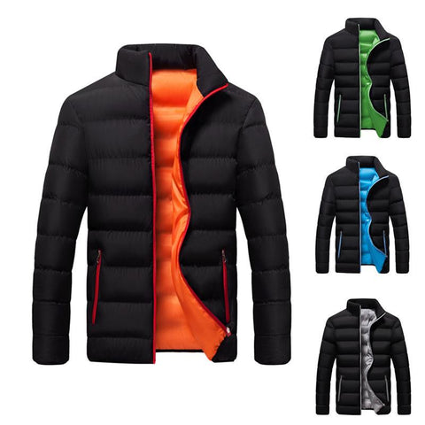 Winter Coat Cotton Coat Thickened Warm Parker Solid-Veeddydropshipping