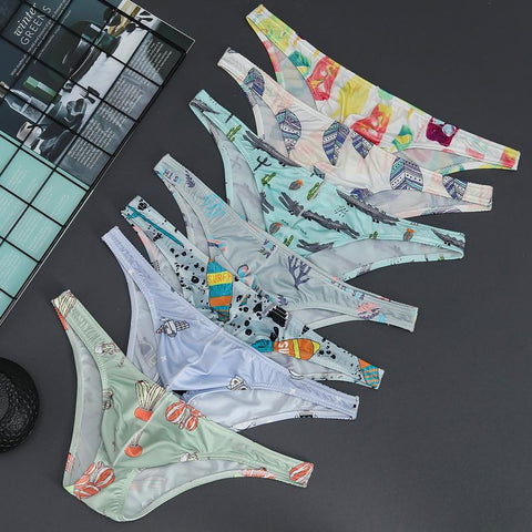 Printed Panties  Briefs Male Underpants Sexy Man Brief Mens-MF01693-Veeddydropshipping
