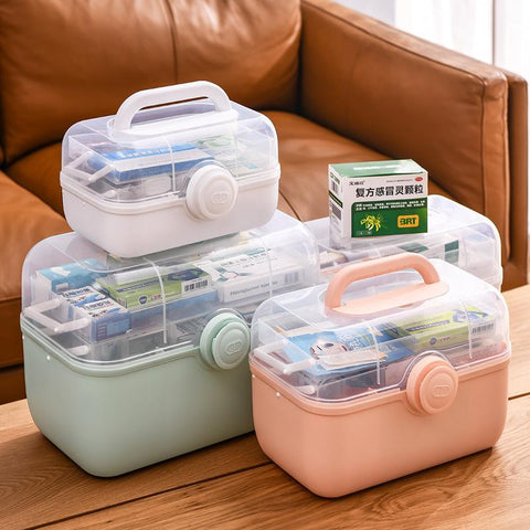 Large Capacity Family Medicine Organizer Box-HA00800-Veeddydropshipping