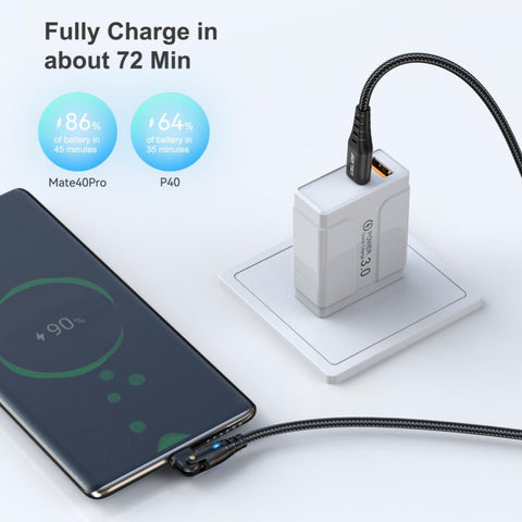 Adjustable Usb-c To Type C Cable 60w Fast Charging Wire Aluminum Fast Charging Phone-PA00019-Veeddydropshipping