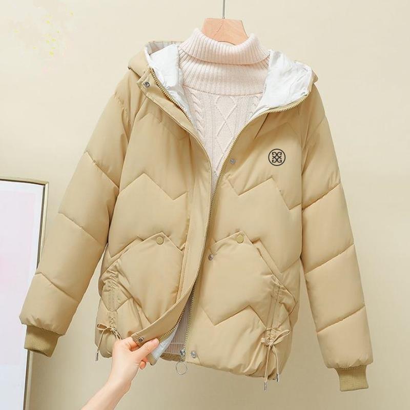Korean Fashion Women Golf Clothing Hooded Jackets Ladies Down Cotton High -OS00690-Veeddydropshipping