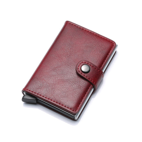 Men Wallet RFID Aluminium Box Bank Card Holder Vintage-BS00600-Veeddydropshipping