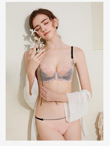 Ultrathin Underwear Sexy Bra Set-WF00798-Veeddydropshipping