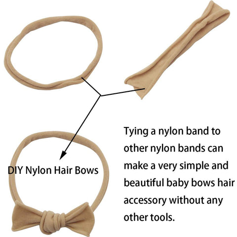 20Pcs/Lot Baby Nylon Headband Soft Girls Hairbands Elastic Hair Bands For Children-TB00418-Veeddydropshipping
