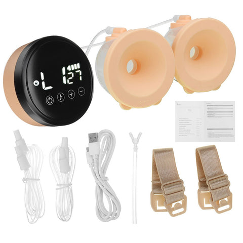 LCD Bilateral Electric Milk Feeding Breast Pump Automatic Massage-TB00690-Veeddydropshipping