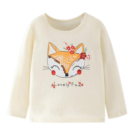 Little maven Baby Girls T-shirt Long Sleeves Cotton Soft Autumn Clothes-TB00946-Veeddydropshipping