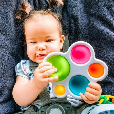 Infant Baby Toys Montessori Exercise Board Rattle Puzzle-TB01514-Veeddydropshipping