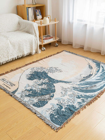 Japanese Style Sofa Plaid Blankets Outdoor Rugs-HA00433-Veeddydropshipping
