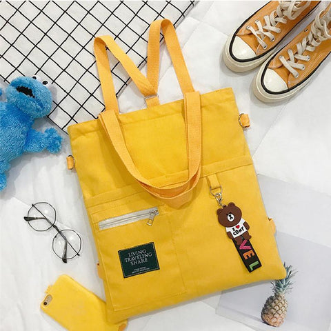Bags Large Capacity Simple Folding Shopping Tote Bag-BS00127-Veeddydropshipping
