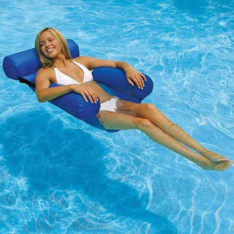 PVC Summer Inflatable Foldable Floating Row Swimming Pool Water Hammock-OS00026-Veeddydropshipping