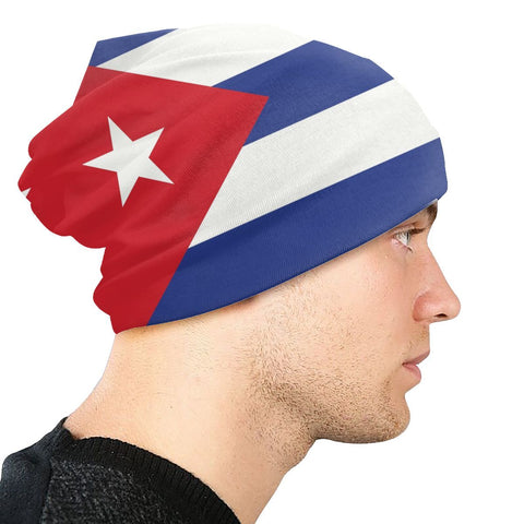 Knit Hats Adult Unisex Cuba Flag Skullies-MF00938-Veeddydropshipping