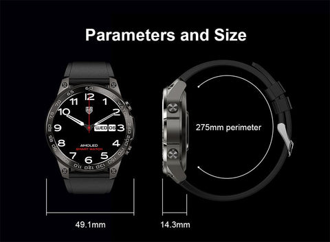 Waterproof Smart Watch Screen Always Show Time 400MAh-JW00683-Veeddydropshipping