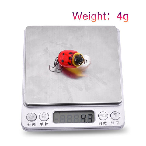 carnada Artificial ladybug Fishing Bait Insect Fishing Lures Topwater CrankBait Bass -OS00431-Veeddydropshipping