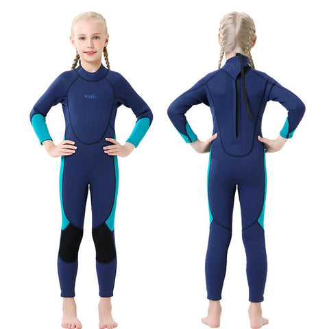 Children Thermal Wetsuit 3mm Neoprene Diving Suit For Boys Girls Surfing Thick -OS00249-Veeddydropshipping