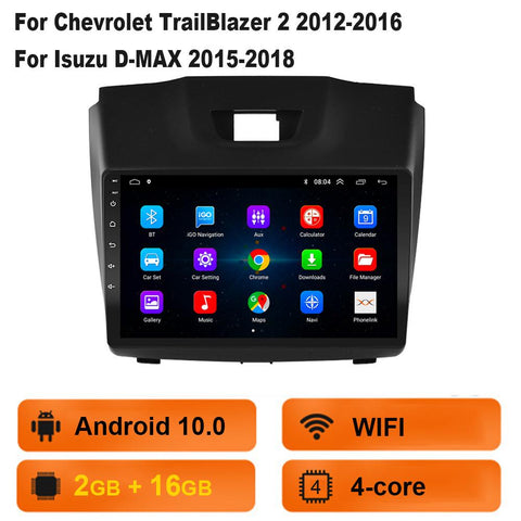 Android 10 Car Radio For Chevrolet TrailBlazer 2012 - 2016 S-10 S10-AM00655-Veeddydropshipping