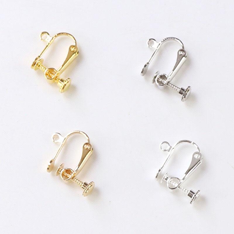 DIY Earring Findings Screw Ear Clip Base Blank Bezel-JW01565-Veeddydropshipping