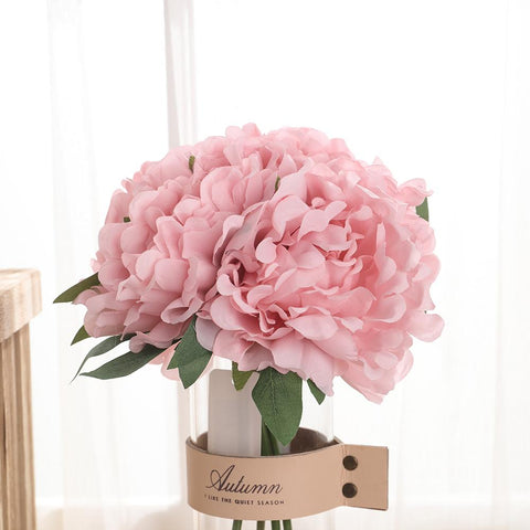Silk Artificial Peony Bouquet Flowers Decoration-HA00719-Veeddydropshipping